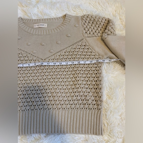 Lucky Brand Textured Dot Crewneck Sweater - Picture 7 of 8